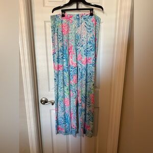 Floral Blue and Pink Women's Pants